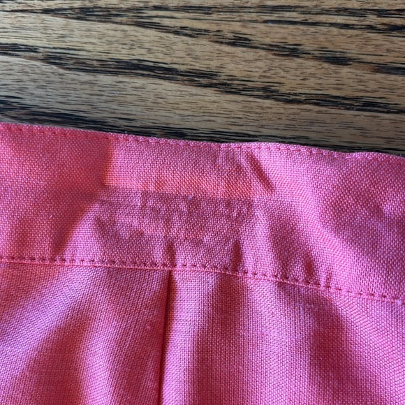 Long modest Caran New York coral skirt with design at bottom. - Picture 9 of 9